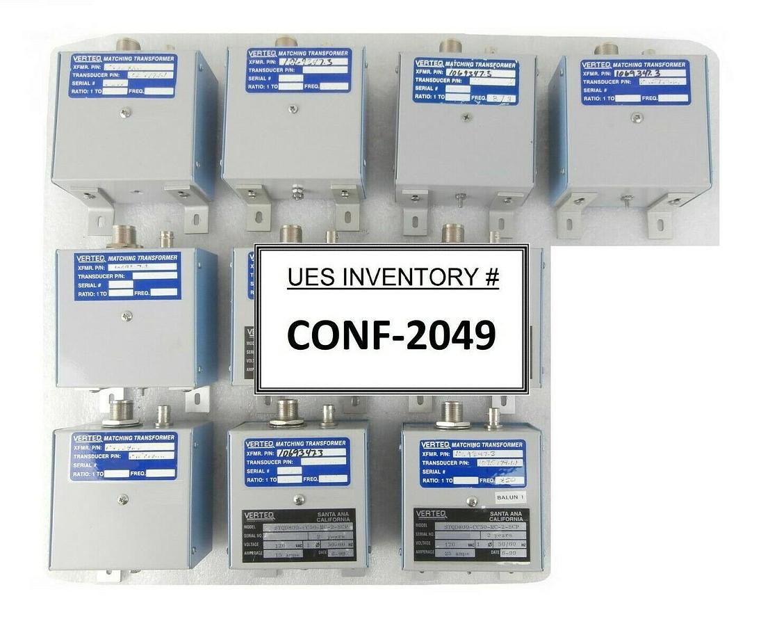 Used Verteq 1069347.3 RF Matching Transformer Ratio Unmarked Reseller Lot of 10 Spare