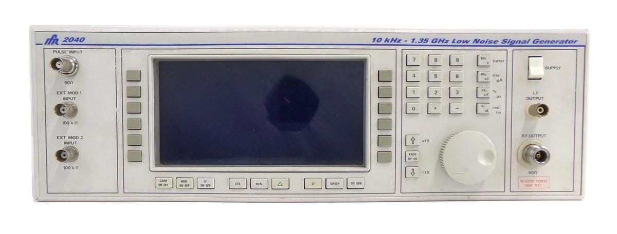Used IFR 2040 10khz-1.35Ghz Low Noise Signal Generator Opt. 2 9.12 Error 04 Untested