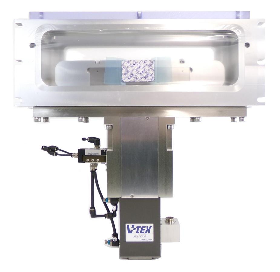 Used V-Tex CX12-000004-43 Pneumatic Slit Valve ROLLCAM TEL Cleaned Working