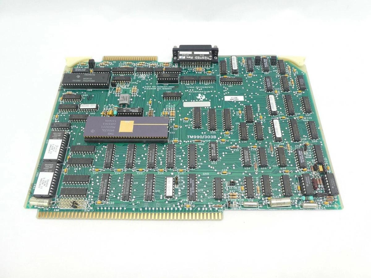 Used Texas Instruments 1600642-0001 PCB Card TM990/303B Varian 109533004 Rev. A As-Is