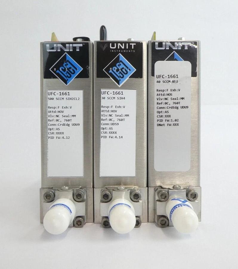 Refurbished Celerity UNIT UFC-8160 UFC-1661 Mass Flow Controller MFC Lot of 7 Refurbished