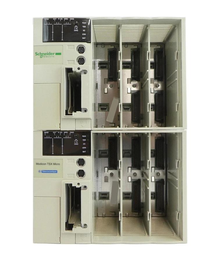 Used Schneider Electric TSX3722101 Modicon Base Module TSX Micro Lot of 2 Working