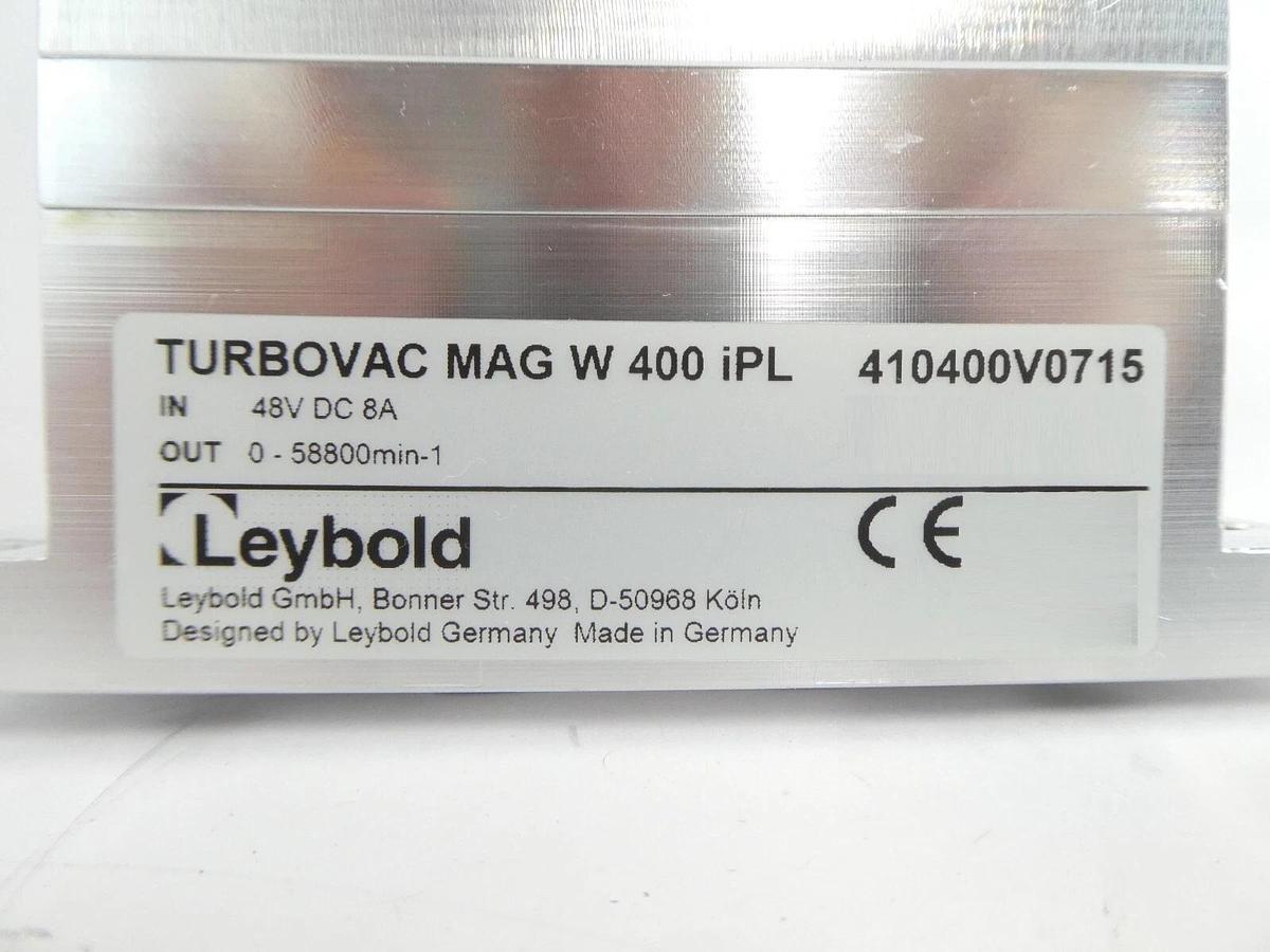 Used TURBOVAC MAG W 400 iPL Leybold 410400V0715 Turbomolecular Pump Working
