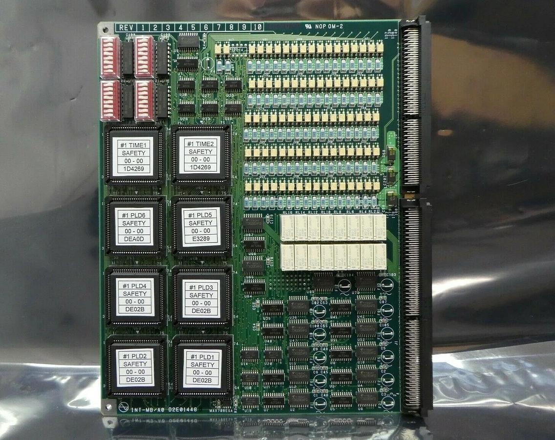 Used Kokusai Electric D2E01448 B #1 TIME/PLD Processor PCB Card INT-MB SAFETY Working