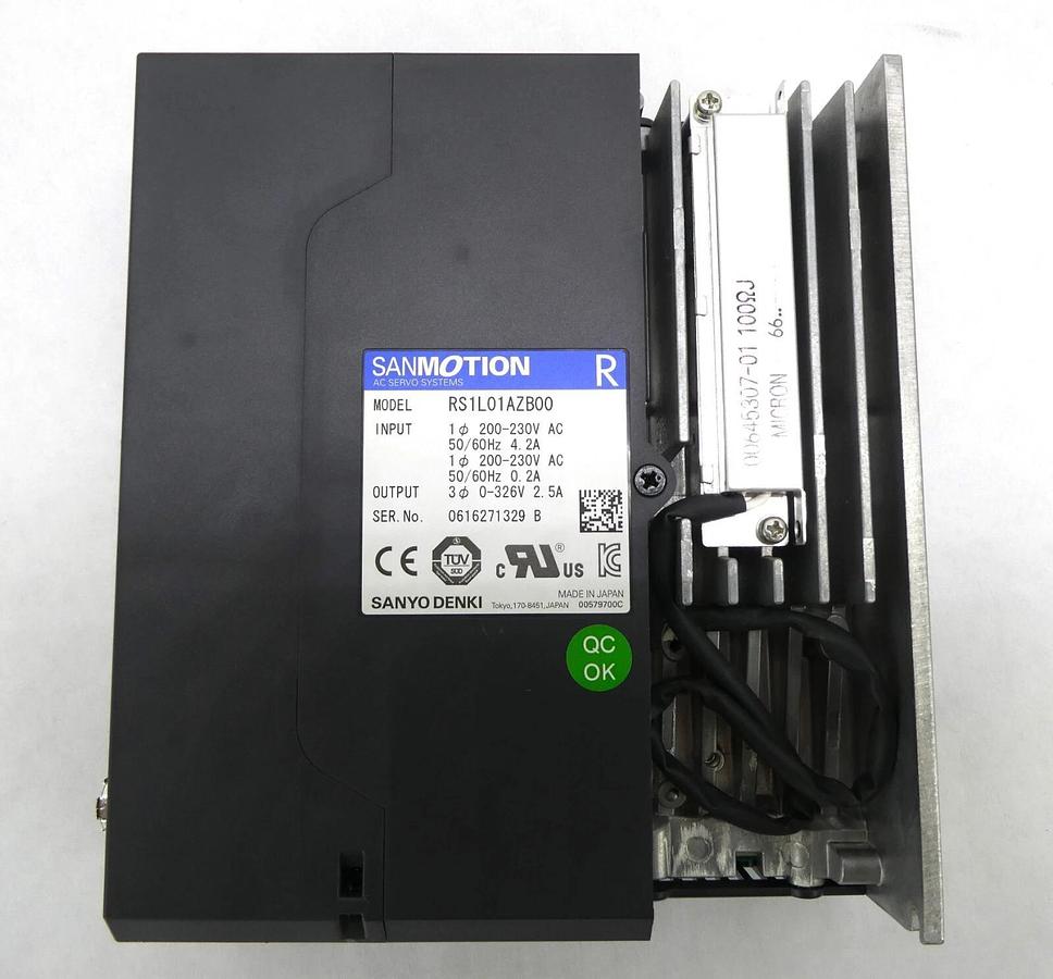 Used Sanyo Denki RS1L01AZB00 Servo Drive SANMOTION R Reseller Lot of 4 Working