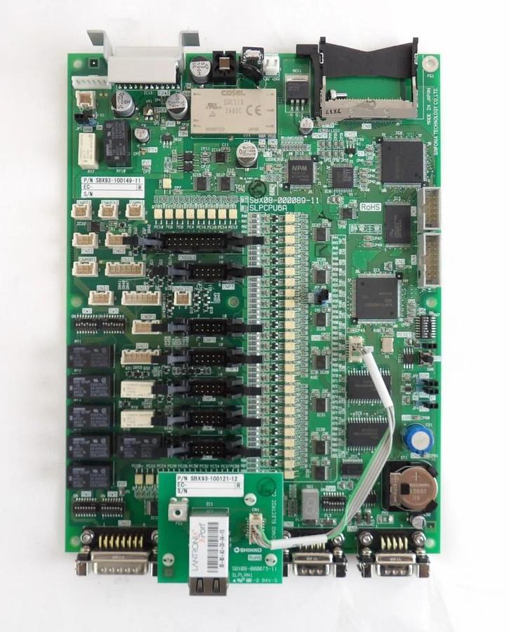 Used Sinfonia SBX08-000089-11 SLPCPU6A PCB SBX93-100149-11 Shinko Lot of 3 Working
