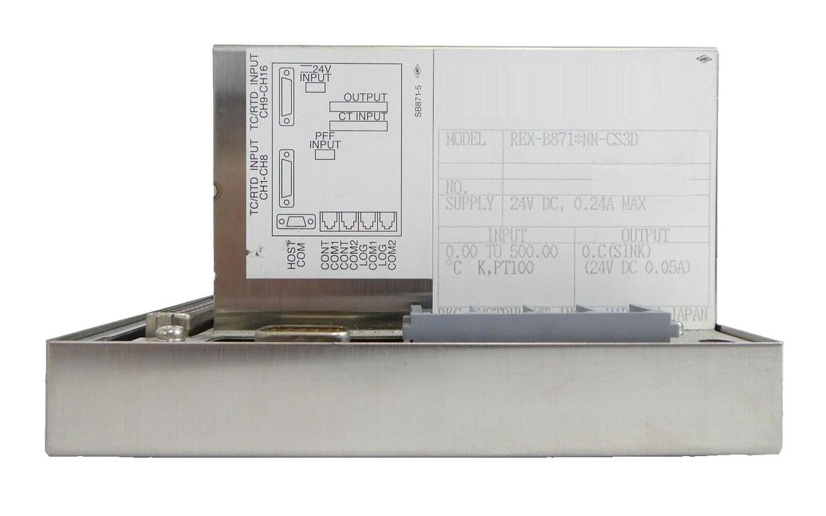 Used RKC Instrument REX-B871*NN-CS3D Temperature Controller TEL Lithius Working