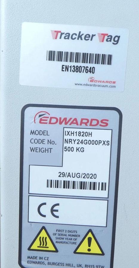 Refurbished iXH 1820H Edwards NRY24G000PXS Dry Vacuum Pump IXH1820H Manufacturer Refurbished
