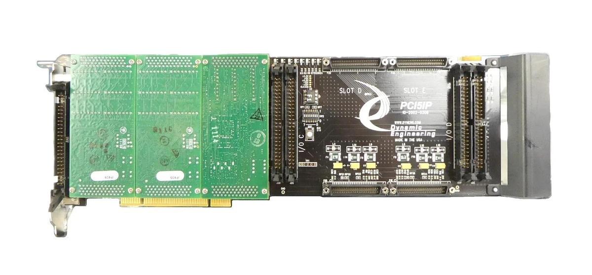 Used Dynamic Engineering 10-2002-0306 5-Slot PCI IndustryPack PCI5IP PCB Card Working