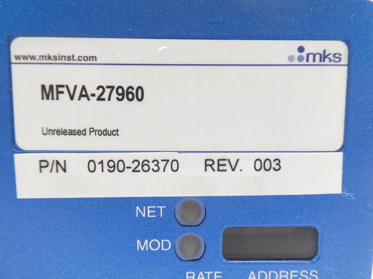 Used MKS Instruments MFVA-27960 Mass Flow Verifier πMFV AMAT 0190-26370 Working Spare