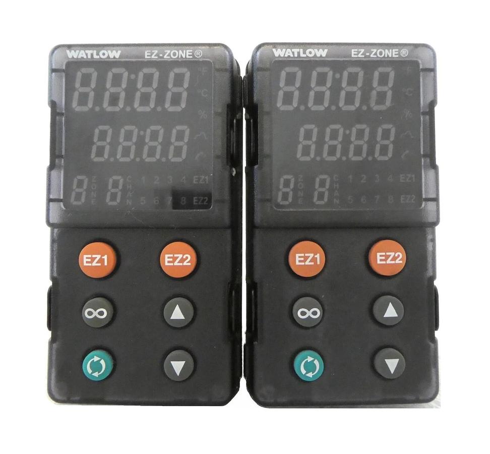 Used Watlow PM8C2CK-5AEJAAA PID Controller EZ-ZONE Reseller Lot of 2 Working Surplus