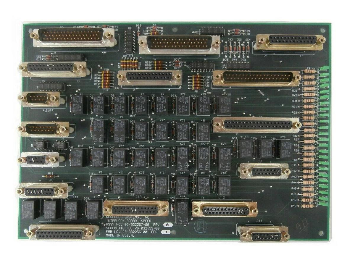 Used Novellus Systems 03-032257-00 Speed Interlock PCB 03-03225-70 Working Surplus