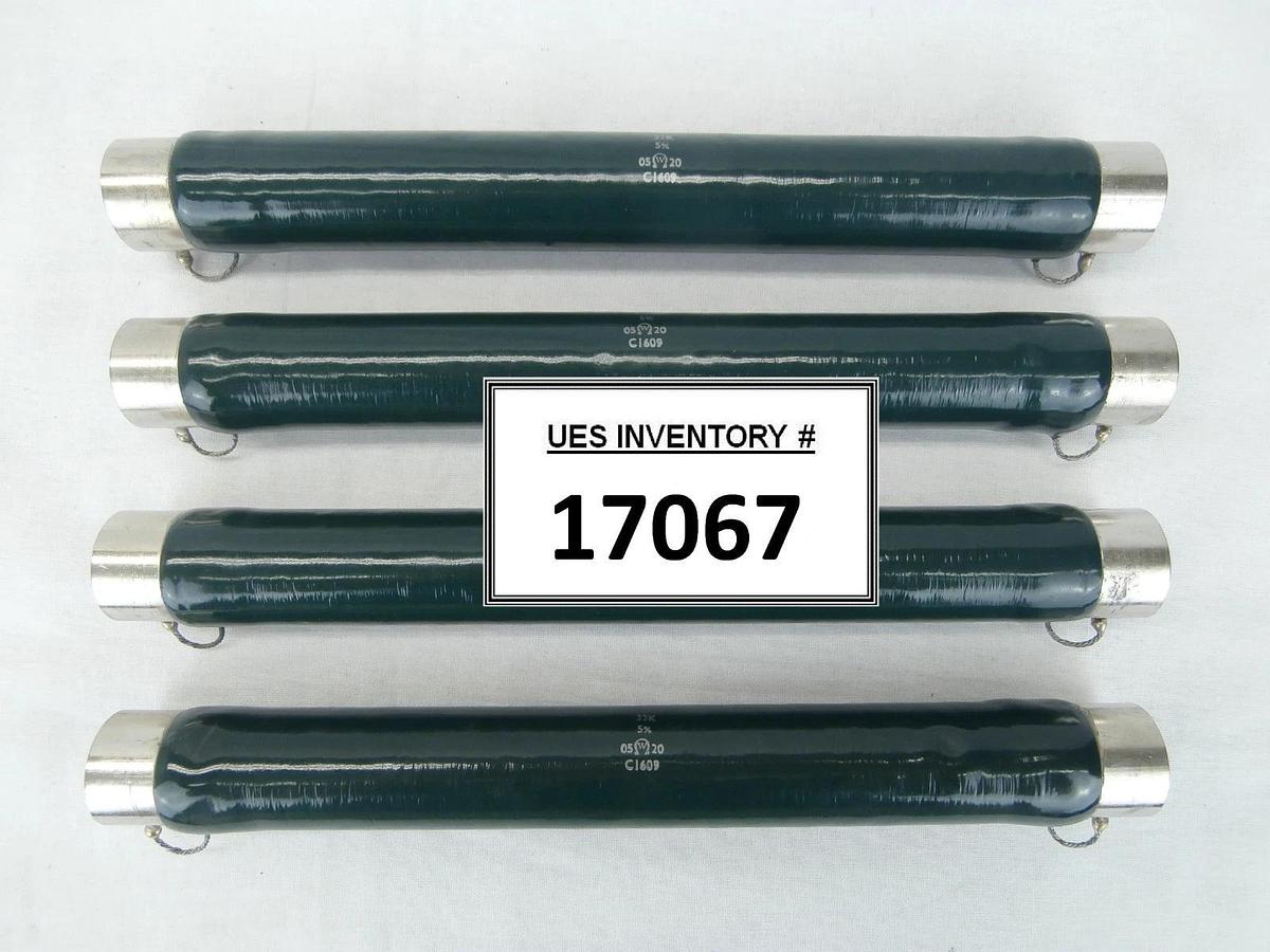 Used Welwyn C1609 Tubular Vitreous Enamelled Wirewound Resistor 33K 5% Lot of 4 Used