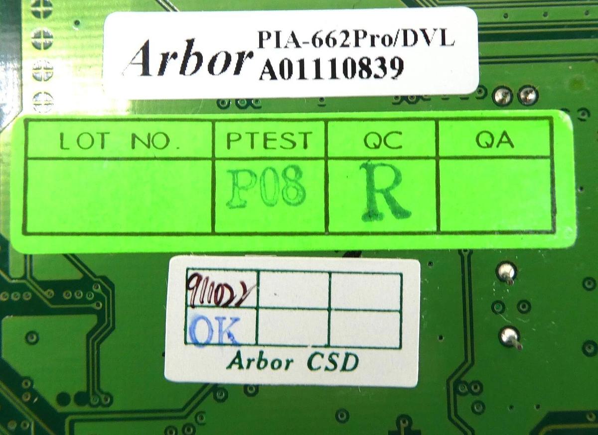 Used Arbor PIA-662Pro/DVL Intefrated Full-Size PICMG SBC PCB Lot Of 3 Working Surplus