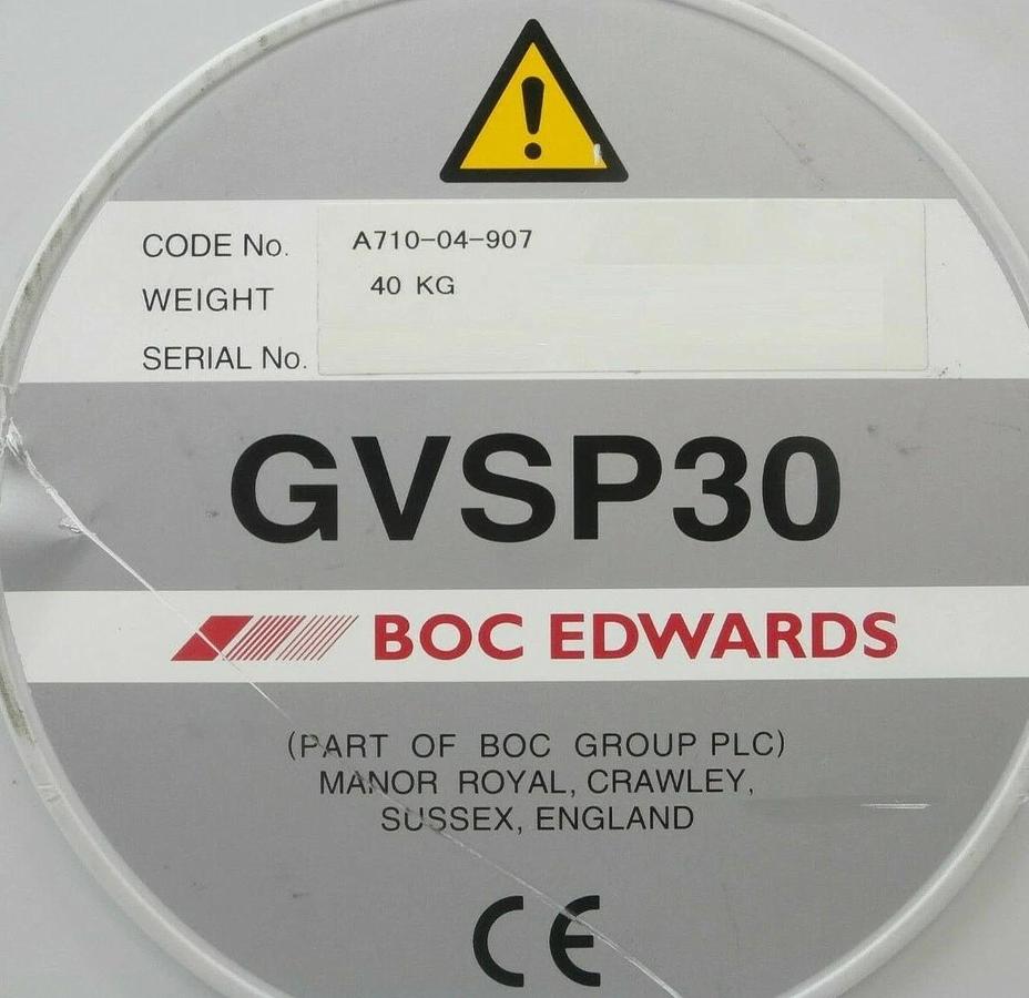 Used GVSP30 Edwards A710-04-907 Dry Scroll Vacuum Pump 23255 Hours Tested As-Is