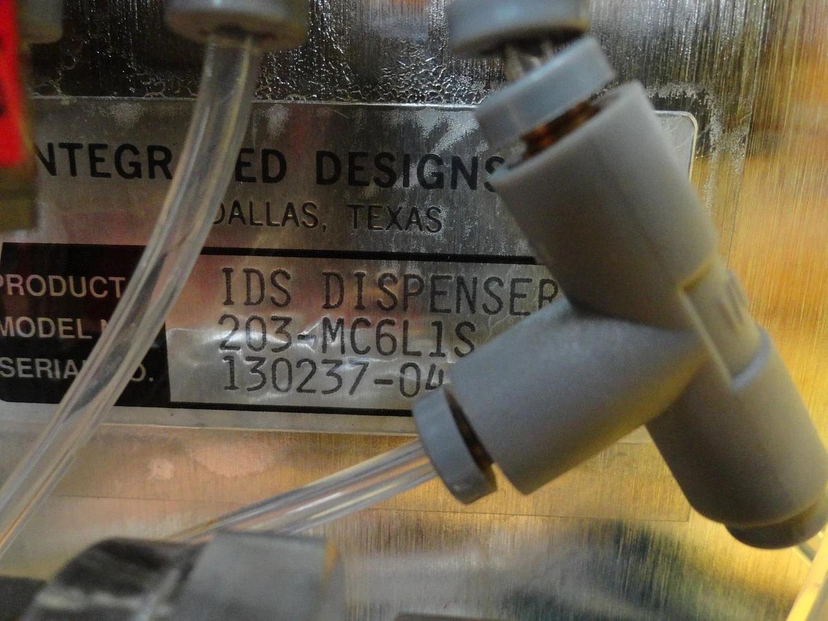 Used IDI 203-MC6L1S IDS Dispenser Photoresist 5-Port System 15PSI Tested Working
