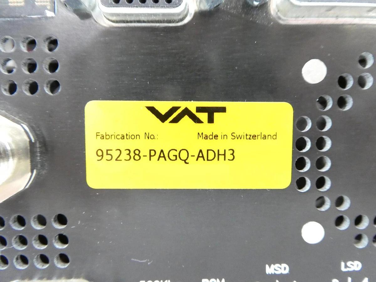 Used VAT 95238-PAGQ-ADH3 Butterfly Valve Body Integrated Pressure Controller Working