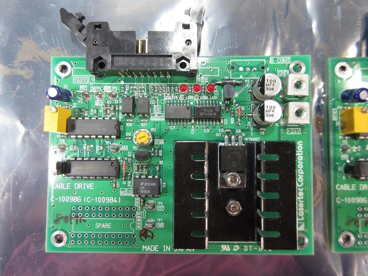 Used Lasertec C-100986 PCB Cable Drive Lot of 2 Lasertec MD2500 Used Working