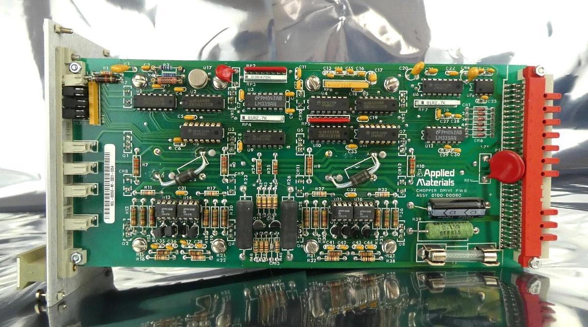 Used AMAT Applied Materials 0100-00060 Chopper Drive PCB Card Assembly Working