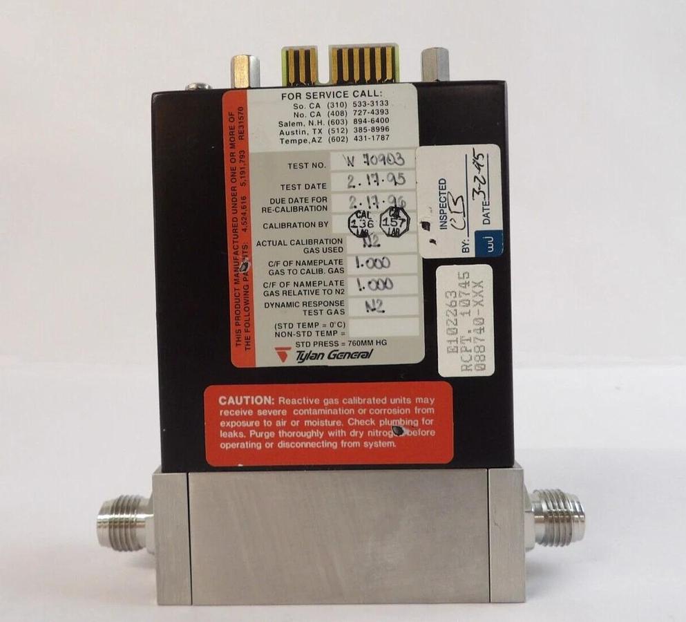 Used Tylan FC-2960MEP5 Mass Flow Controller 2900 Series MFC N2 Lot of 2 Working