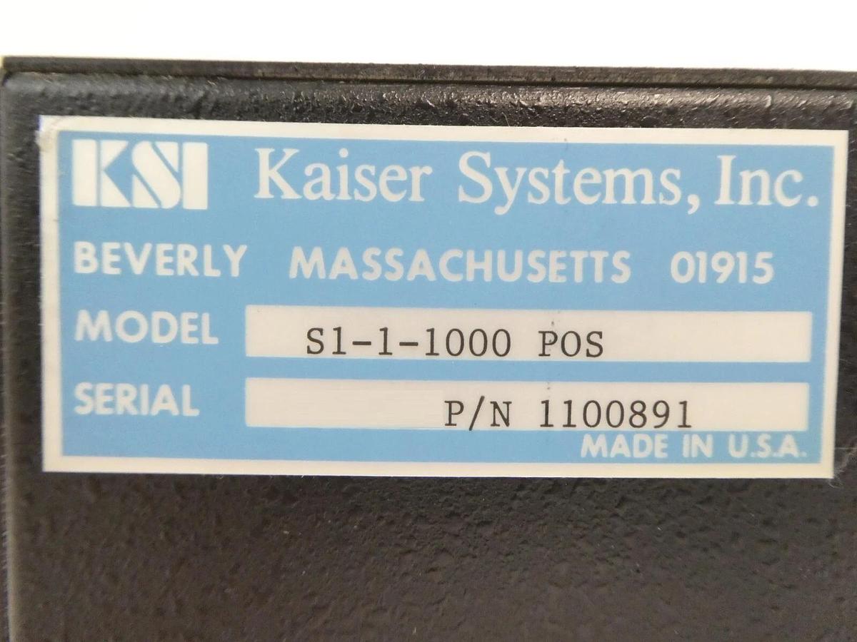 Used KSI Kaiser Systems 1100891 DC Power Supply S1-1-1000 POS Working Surplus