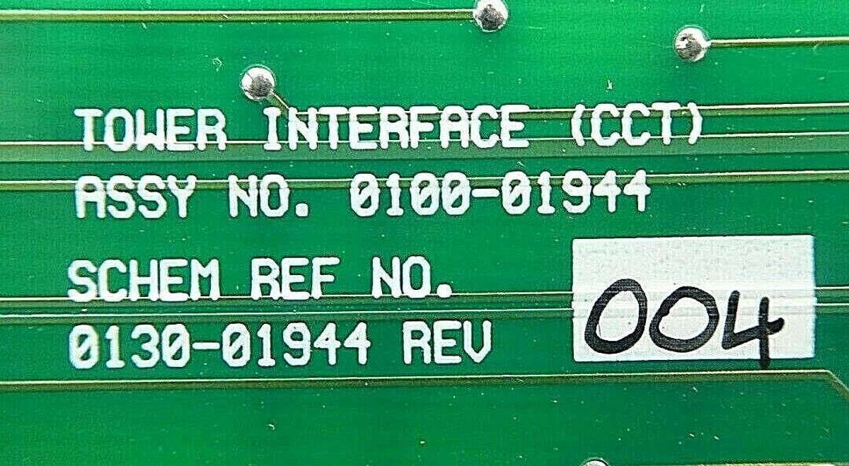 Used AMAT Applied Materials 0100-01944 Tower Interface (CCT) PCB Card Working Surplus