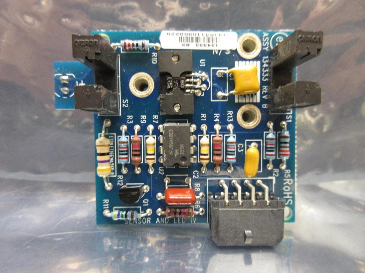 Used Brooks Automation 134333 Sensor and LED IV Board PCB Rev. B Used Working