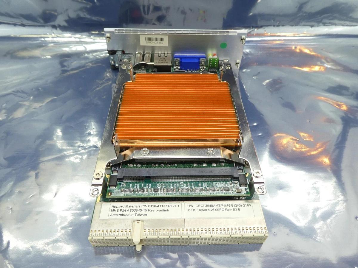 Used MKS Instruments AS03840-15 PCB Card CPCI-3840 AMAT 0190-41137 Working Surplus