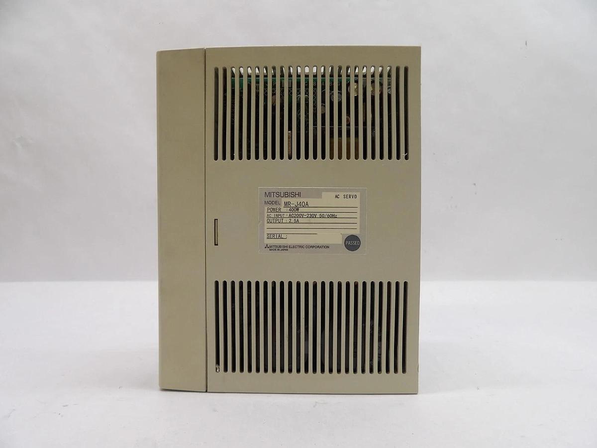 Used Mitsubishi MR-J60A MR-J40A AC Servo Drive MELSERVO Reseller Lot of 2 Working