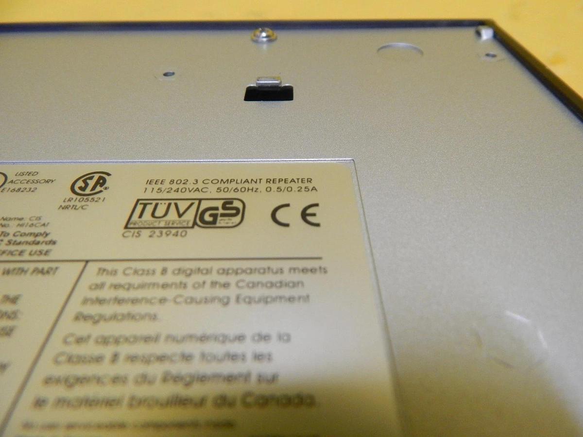 Used LANCAST 4397 16-Port Ethernet Repeater Hub Used Working