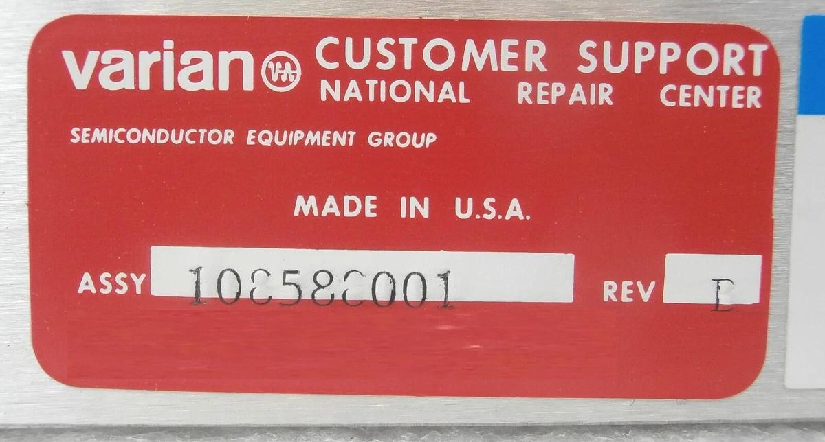 Refurbished Varian 108578001 Dose Processor VSEA Ion Implanter 350D Bent Panel Refurbished