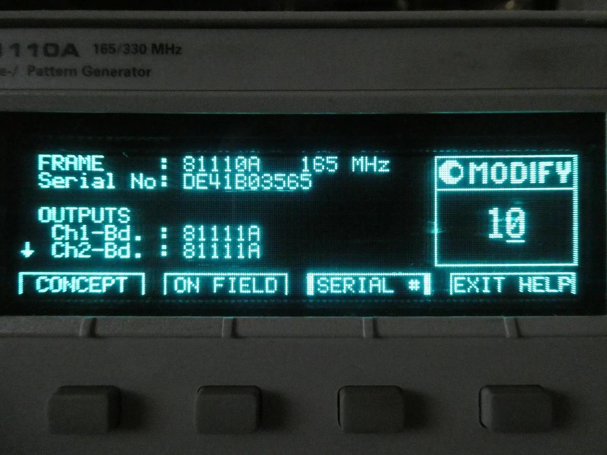 Used Agilent 81110A Pulse Pattern Generator 165/330 MHz with 81111A Modules Untested