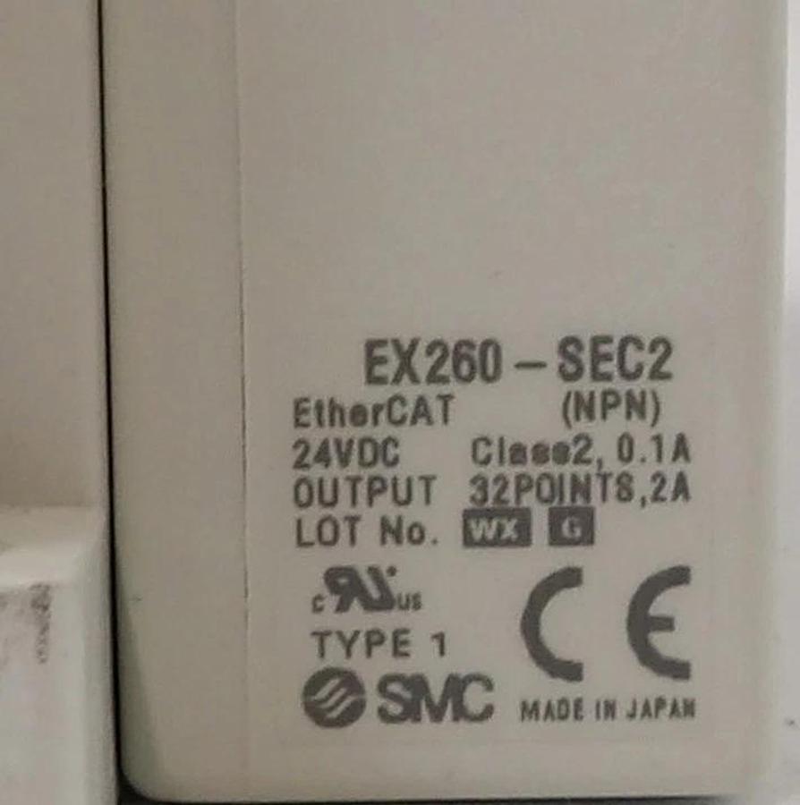 Used SMC EX260-SEC2 16-Port Ethercat Pneumatic Manifold AMAT 0190-41156 Working