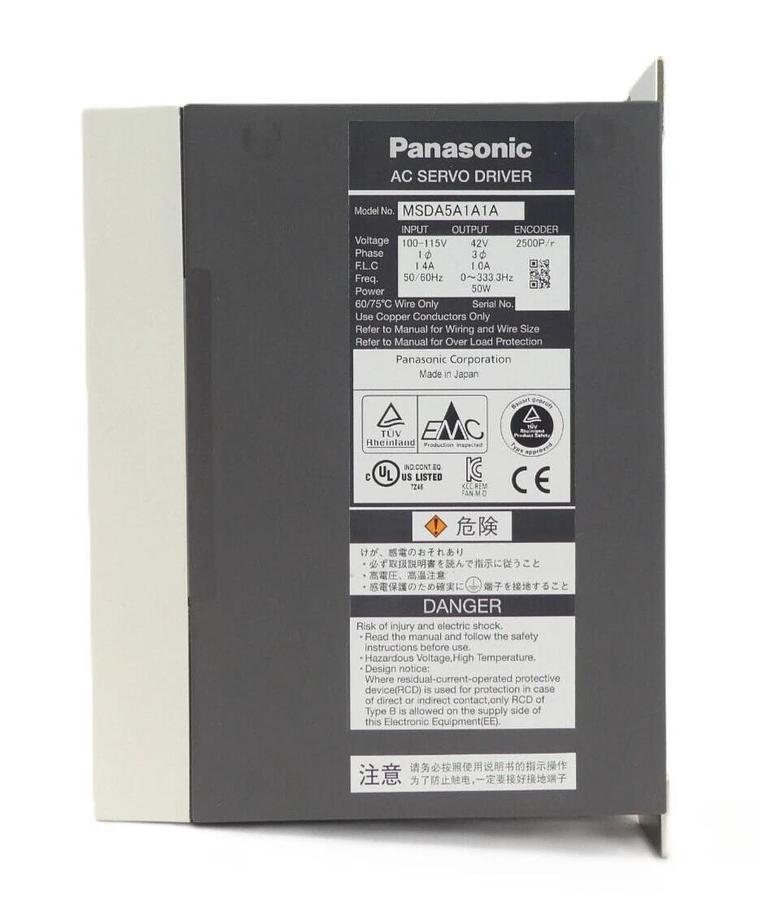 Panasonic MSDA5A1A1A AC Servo Y Driver TEL Tokyo Electron 1380-104552-11 New