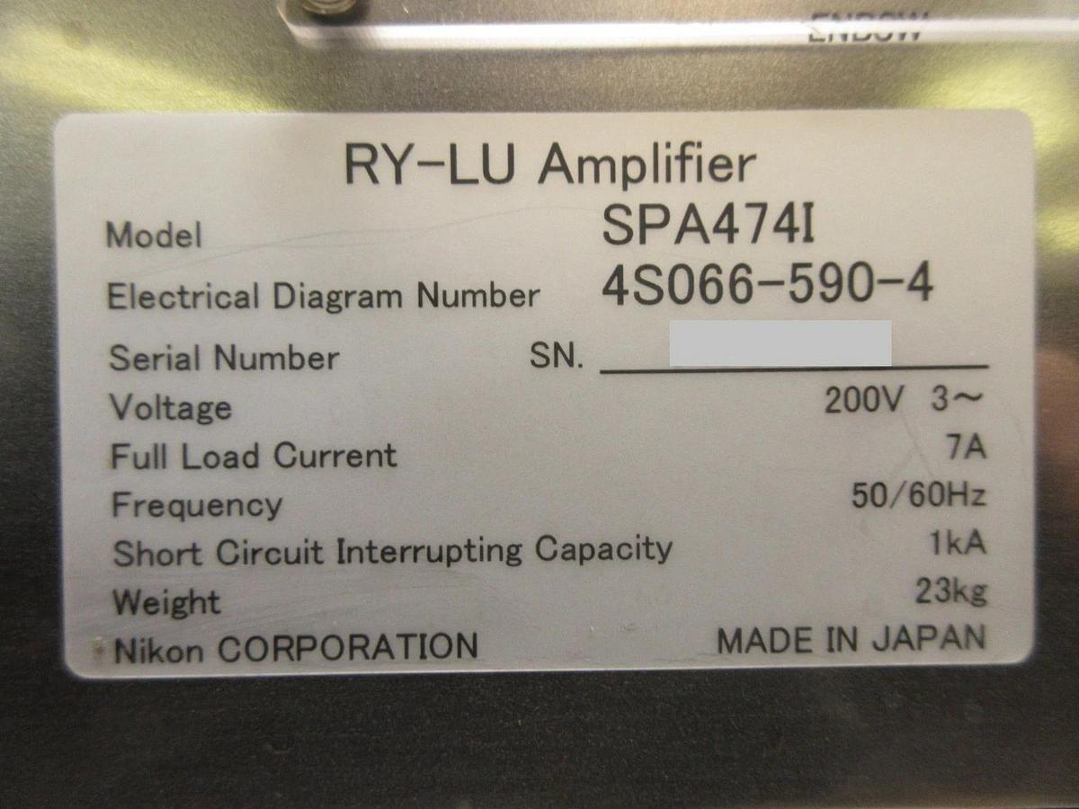 Used Nikon 4S066-590-4 RY-LU Amplifier Module SPA4741 4S013-684-1 NSR Working
