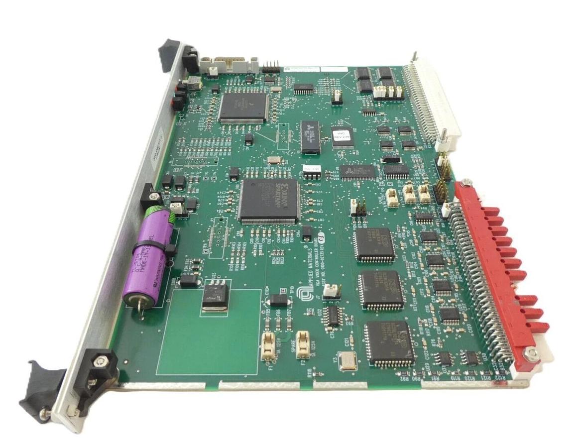 Used AMAT Applied Materials 0100-02735 VGA Video Controller PCB Card Working Surplus