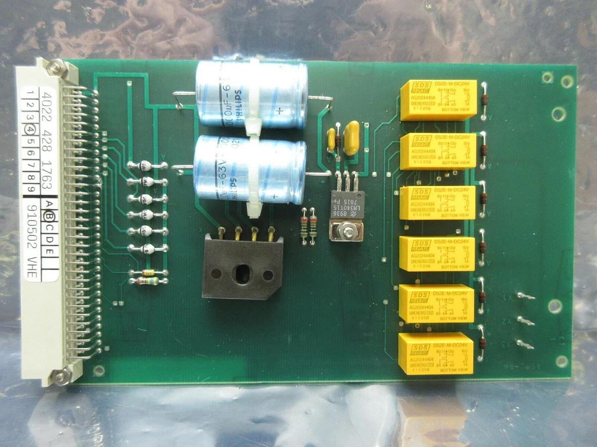 Used ASML 4022.428.1763 Relay PCB Card ASML PAS 5000/2500 Wafer Stepper Used Working