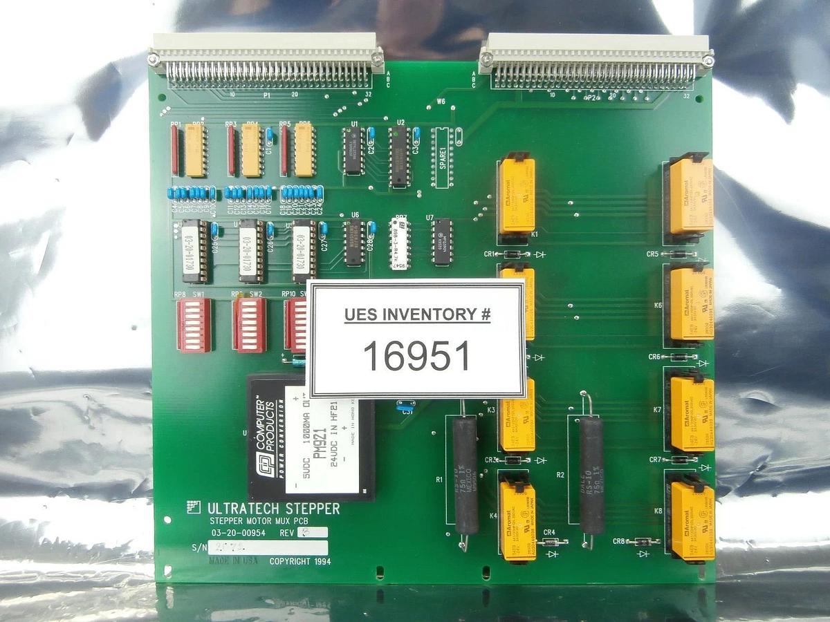 Used Ultratech Stepper 03-20-00954 Stepper Motor MUX Board PCB Used Working