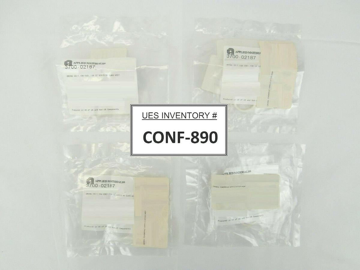 AMAT Applied Materials 3700-02187 Chemraz O-Ring Reseller Lot of 4 New