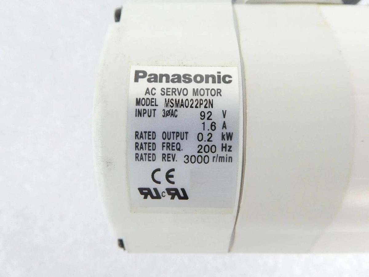 Used Panasonic MSMA022P2N AC Servo Motor Reseller Lot of 2 Working Surplus