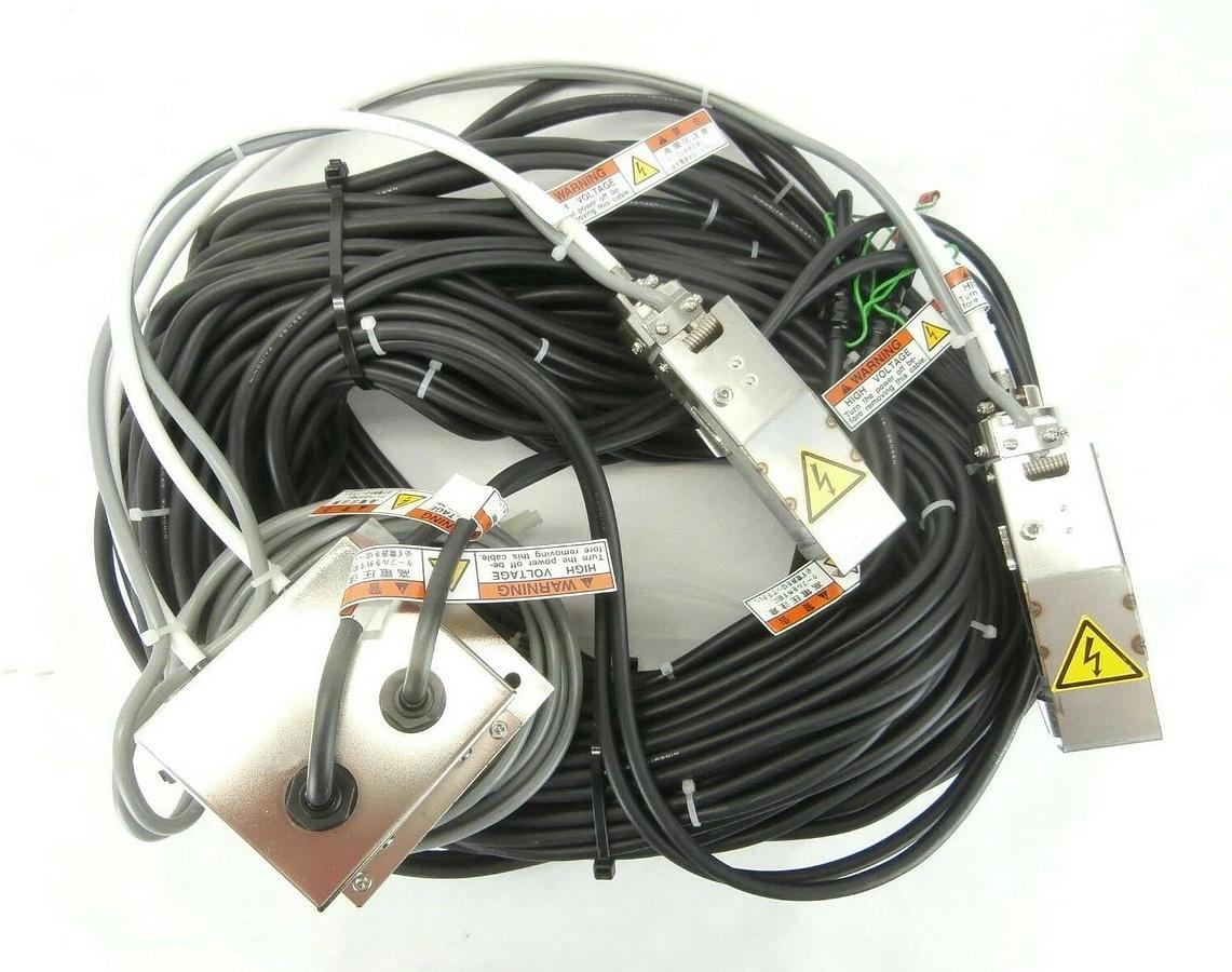 Used JEOL Dual Ion Vacuum Pump Magnet Assembly HV Cable Set JWS-2000 SEM Working