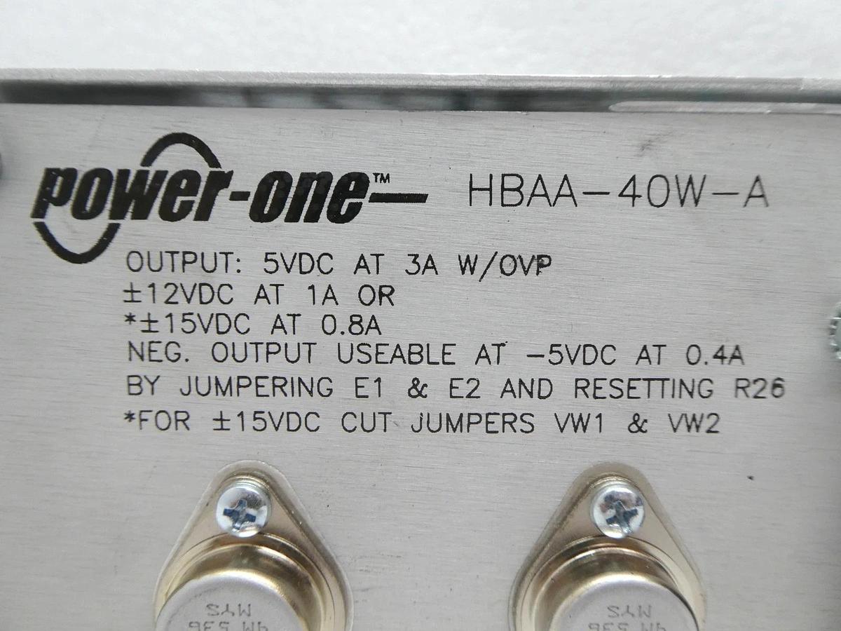 Used Power-One HBAA-40W-A Power Supply Delta Design 1947972-001 Summit ATC Used
