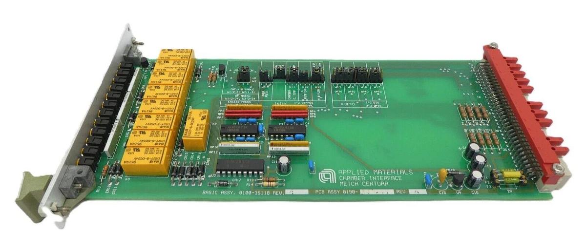 Used AMAT Applied Materials 0190-35429 Chamber Interface Metch PCB Card 0100-35118