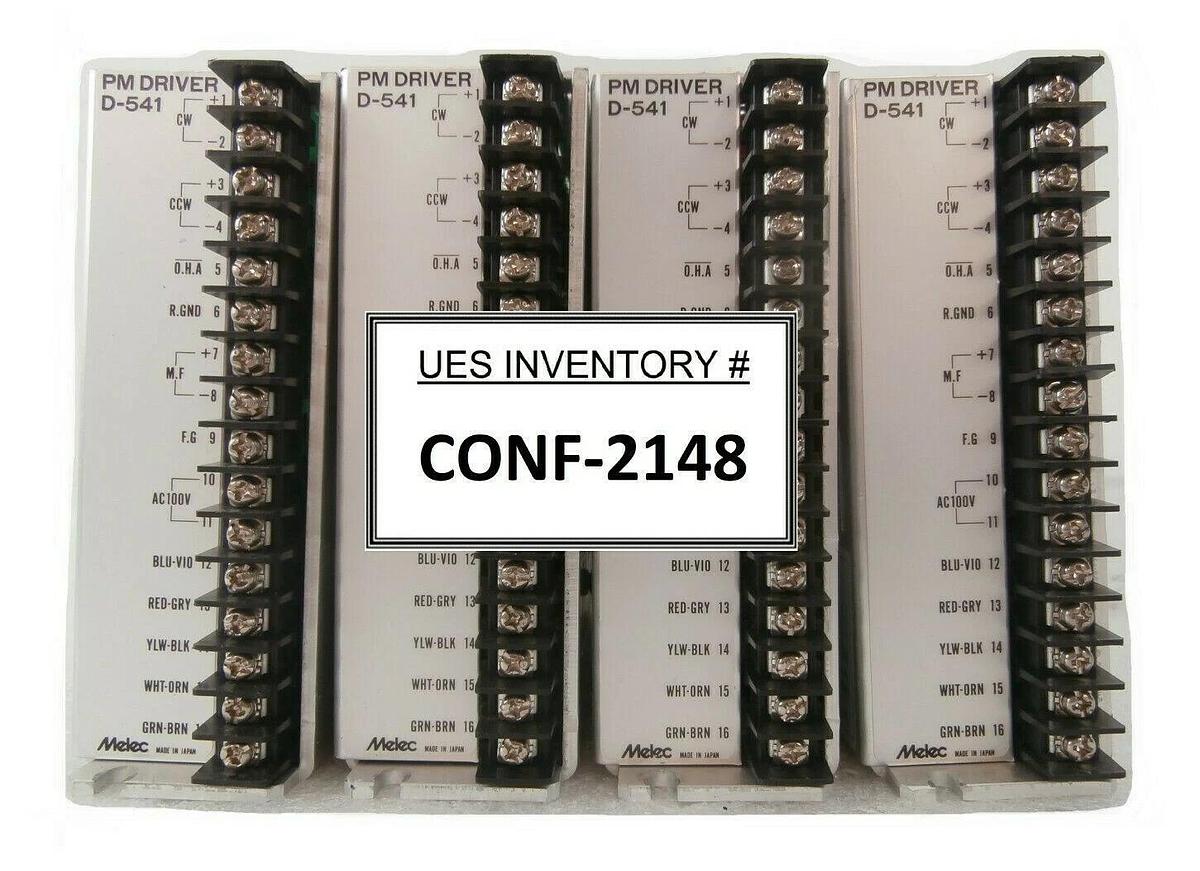 Used Melec D-541 Stepper Motor Driver PM DRIVER Reseller Lot of 4 Working Surplus
