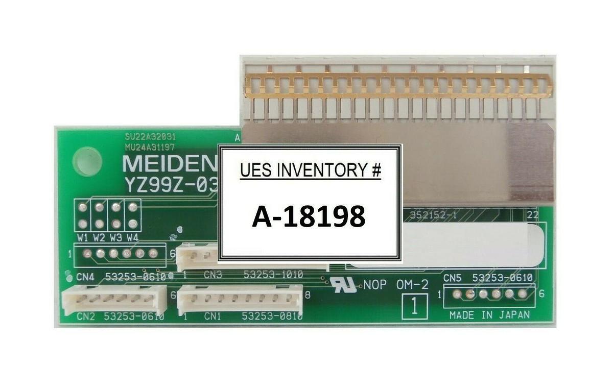 Used Meiden YZ99Z-03 Backplane Interface Board PCB SU22A32031 TEL Lithius Working