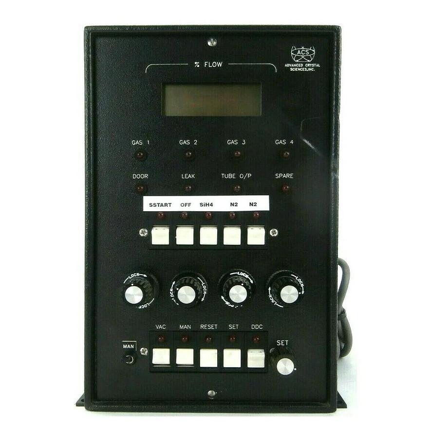 Used Advanced Crystal Sciences 500 Gas Flow Monitor Controller Working Spare