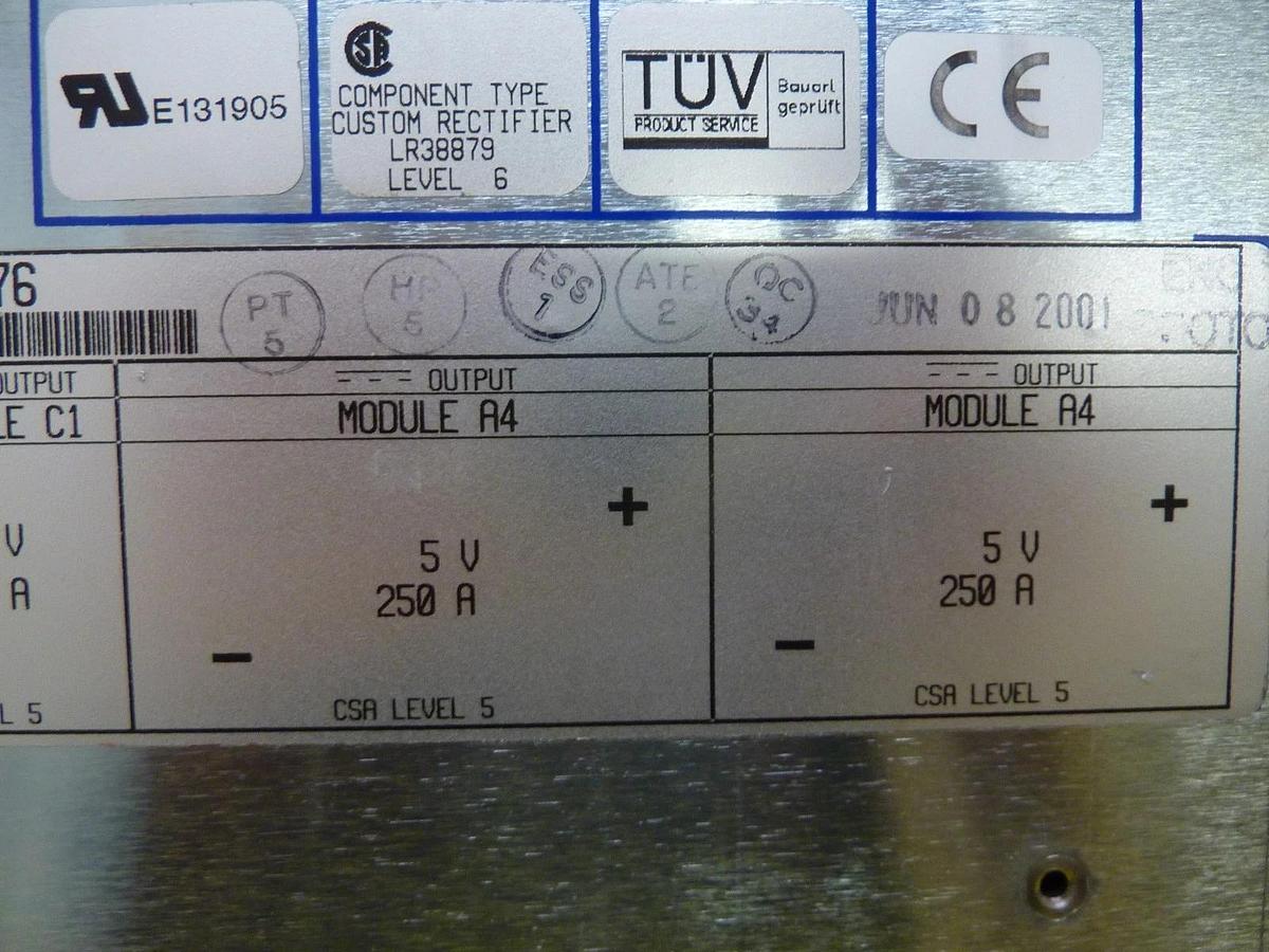 Used Power-One RPM5A4A4C1CS676 Triple Output Power Supply 2500W Used Working
