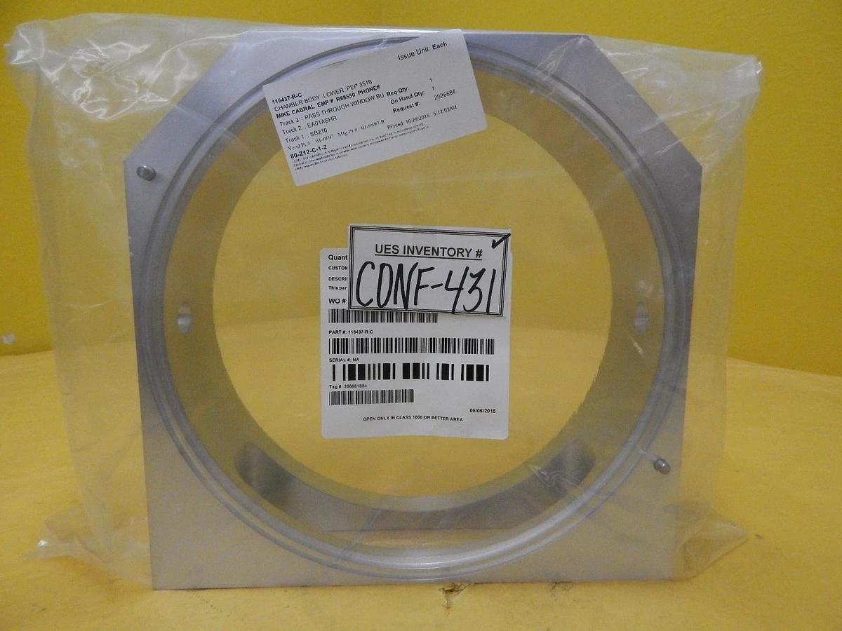 Refurbished Novellus Systems 116437-R-C PEP 3510 Lower Chamber Body Refurbished