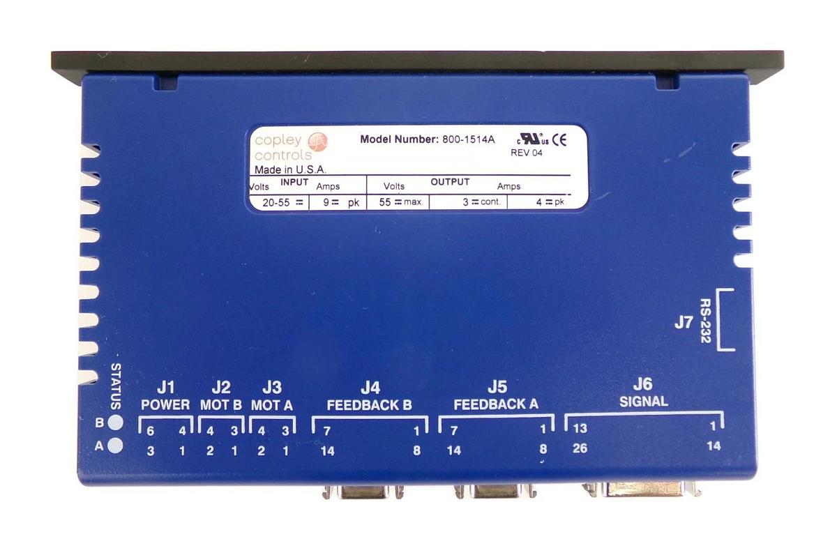 Used Copley Controls 800-1514A Servo Motor Controller Working