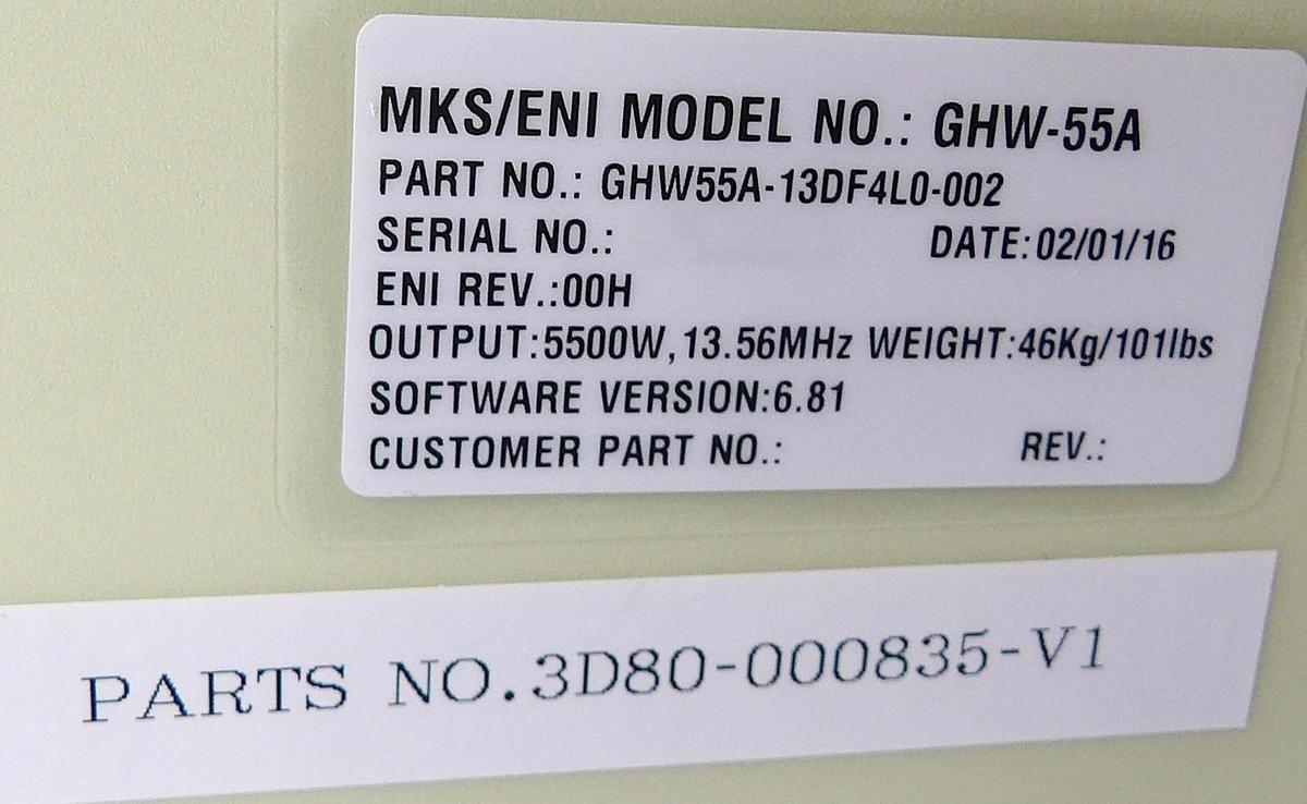Refurbished GHW-55A ENI Power Systems GHW55A-13DF4L0-002 Genesis RF Generator Refurbished